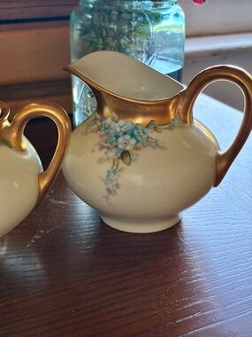 Haviland France creamer/sugar bowl